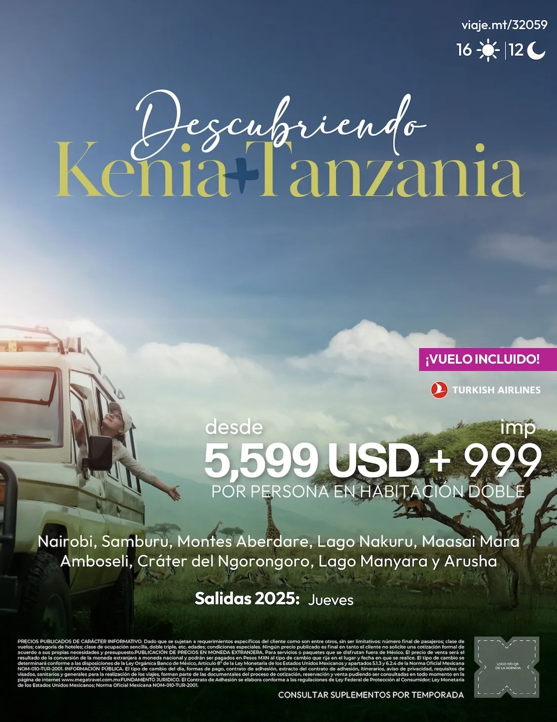 Destino África: safari en Kenia y Tanzania