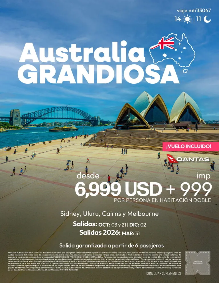 Destino Pacífico: Australia Grandiosa