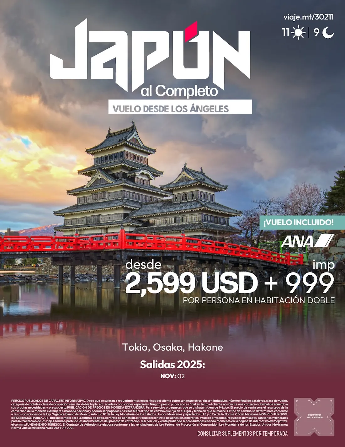Viaje Japón completo en Asia